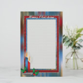 Glas in lood kerst briefpapier (Staand voorkant)