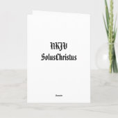 Glas in lood kerst feestdagen kaart (Achterkant)