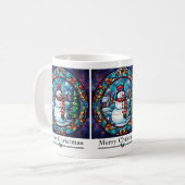 Glas in lood kerst Mok (Voorkant links)