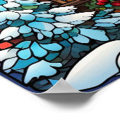 Glas in lood Kerst Poster (Hoek)