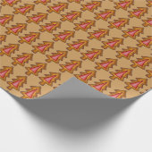 Glas in lood Kerstbomen Xmas Cookie Swap Cadeaupapier (Hoek)