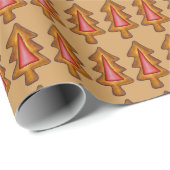 Glas in lood Kerstbomen Xmas Cookie Swap Cadeaupapier (Rol Hoek)