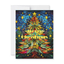 Glas-in-lood Kerstboom