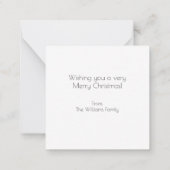 Glas in lood kerstboom notitiekaartje (Achterkant)