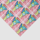 Glas in lood kerstboom tissuepapier (Detail)