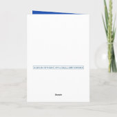 Glas in lood kerstmis in nevenzoom feestdagen kaart (Achterkant)