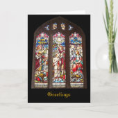 Glas in lood Kerstmis Kaart (Voorkant)