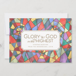 Glas in lood Kerstmis Kaart