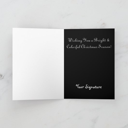 Glas in lood Kerstmis Kaart (Binnen)