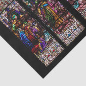 Glas in lood kerstmis tissuepapier (Detail)