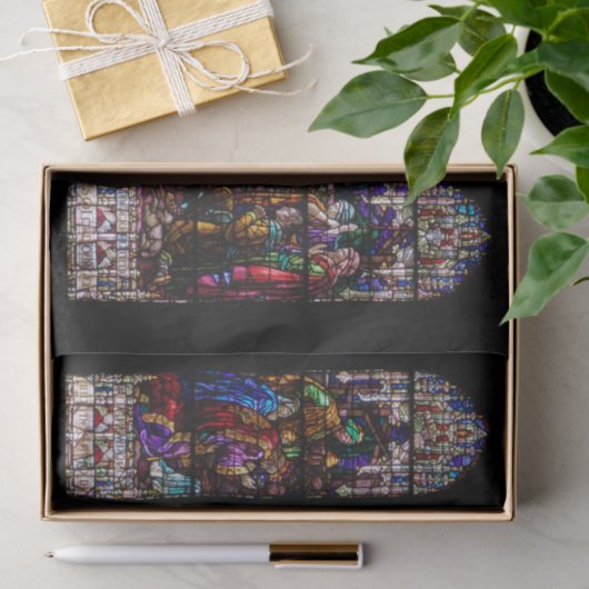 Glas in lood kerstmis tissuepapier (Geschenk)