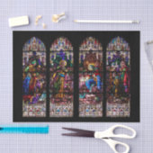 Glas in lood kerstmis tissuepapier (Craft)