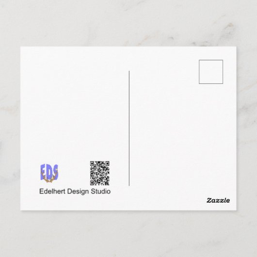 Glas in lood Kerstmis VOEG UW FOTO-Briefkaart TOE Briefkaart (Achterkant)