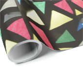 Glas in lood kerstpapier voor gevarendriezen cadeaupapier (Rol Hoek)