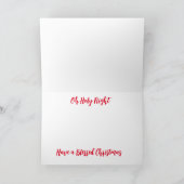 Glas-in-lood Kerststal Kerstmis Kaart (Binnen)