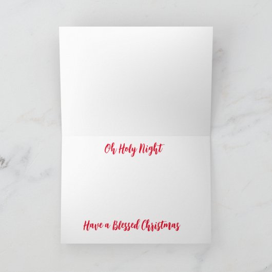 Glas-in-lood kerststal Kerstmis Kaart (Binnen)