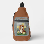 Glas in lood King Charles Spaniel Sling Bag (Voorkant)