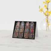 Glas in lood Kings Note Kaart (Gele Bloem)