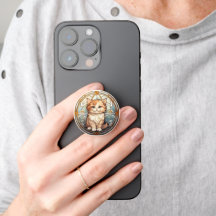 Glas in lood Kitten Elegante Hazel-Eyed Cat Art