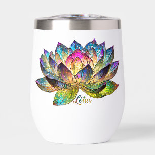 Glas-in-lood Kleurrijke Lotus Bloem 
