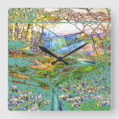  Glas in lood klok (Voorkant)