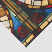 Glas-in-lood koffiekop tissuepapier (Detail)