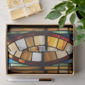Glas-in-lood koffiekop tissuepapier (Geschenk)
