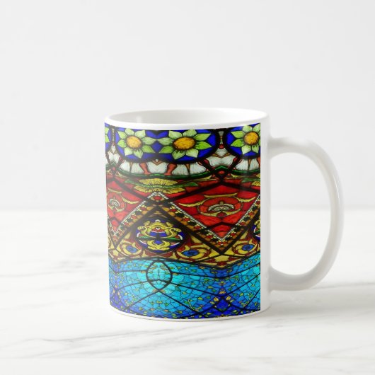 Glas in lood koffiemok (Rechts)