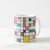 Glas in lood koffiemok (Voorkant rechts)