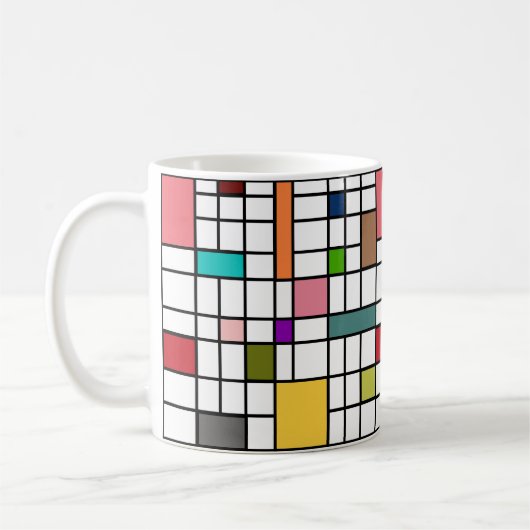 Glas in lood koffiemok (Links)