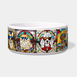 Glas-in-lood Kom voor Kleine Honden