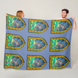 Glas in lood Kraken Fleece Deken