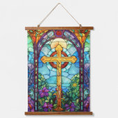 Glas in lood kruis hangend wandkleed (Voorkant 2)