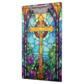 Glas in lood kruis klembord (Links)