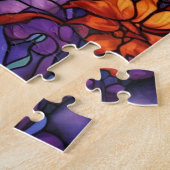 Glas in lood kruis legpuzzel (Zijkant)