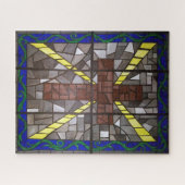 Glas-in-lood Kruis Legpuzzel (Horizontaal)