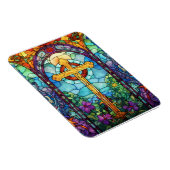 Glas in lood kruis magneet (Rechterzijde)