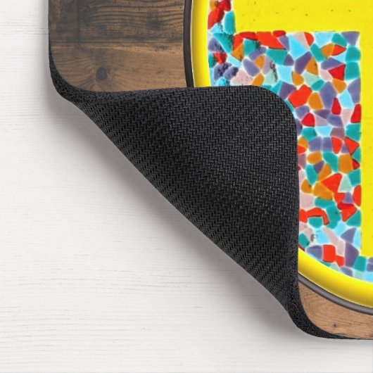 Glas in lood kruis muismat (Hoek)