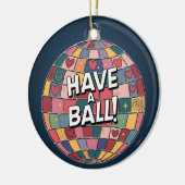 Glas in lood kunst, discobal Glas in lood stijl Keramisch Ornament (Links)