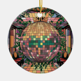 Glas in lood kunst, discobal Glas in lood stijl Keramisch Ornament