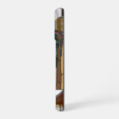 Glas in lood kunst, Glas in lood stijl herten kuns iPhone 16 Hoesje (Linkerkant)