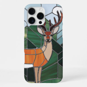 Glas-in-lood-kunst, Glas-in-lood-stijl Herten Kuns iPhone 16 Pro Max Hoesje