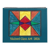 Glas-in-lood Kunstkalender Kalender (Hoes)