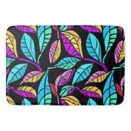 Glas in lood Leaves Design Badmat