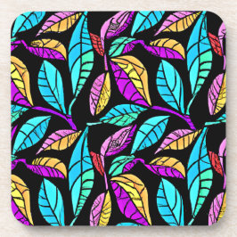 Glas in lood Leaves Design Bier Onderzetter