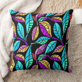 Glas in lood Leaves Design Kussen