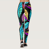 Glas in lood Leaves Design Leggings (Achterkant)