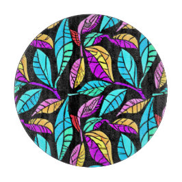 Glas in lood Leaves Design Snijplank