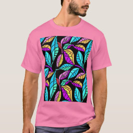 Glas in lood Leaves Design T-shirt