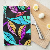 Glas in lood Leaves Design Theedoek (Quarter Fold)